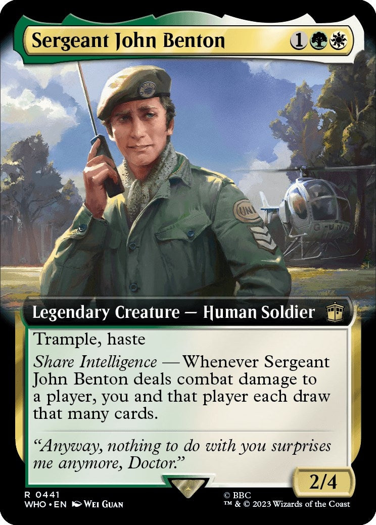 Image for Sergeant John Benton (Extended Art) (441) - Magic: The Gathering