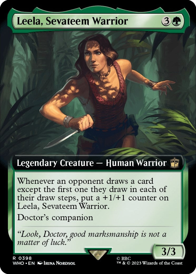 Image for Leela, Sevateem Warrior (Extended Art) (398) - Magic: The Gathering