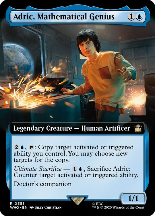 Image for Adric, Mathematical Genius (Extended Art) (351) (WHO) - Magic: The Gathering