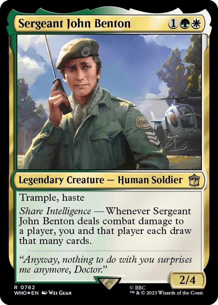 Image for Sergeant John Benton (Surge Foil) (762) - Magic: The Gathering
