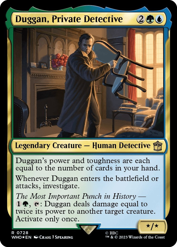 Image for Duggan, Private Detective (Surge Foil) (728) - Magic: The Gathering