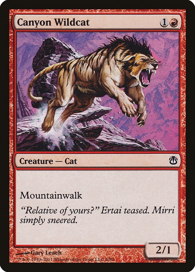 Image for Canyon Wildcat (6) - Magic: The Gathering