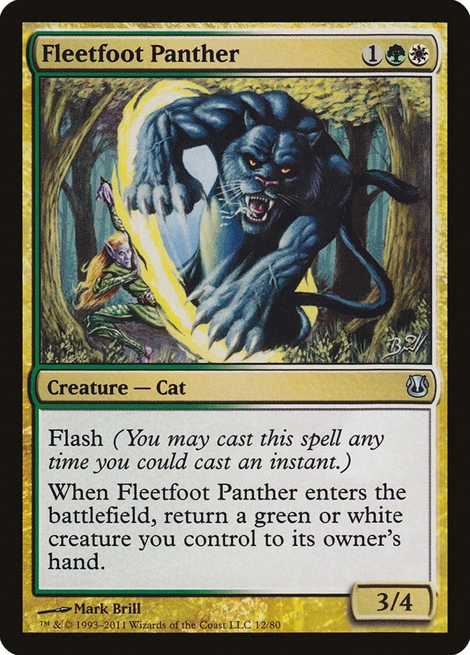 Image for Fleetfoot Panther (12) - Magic: The Gathering