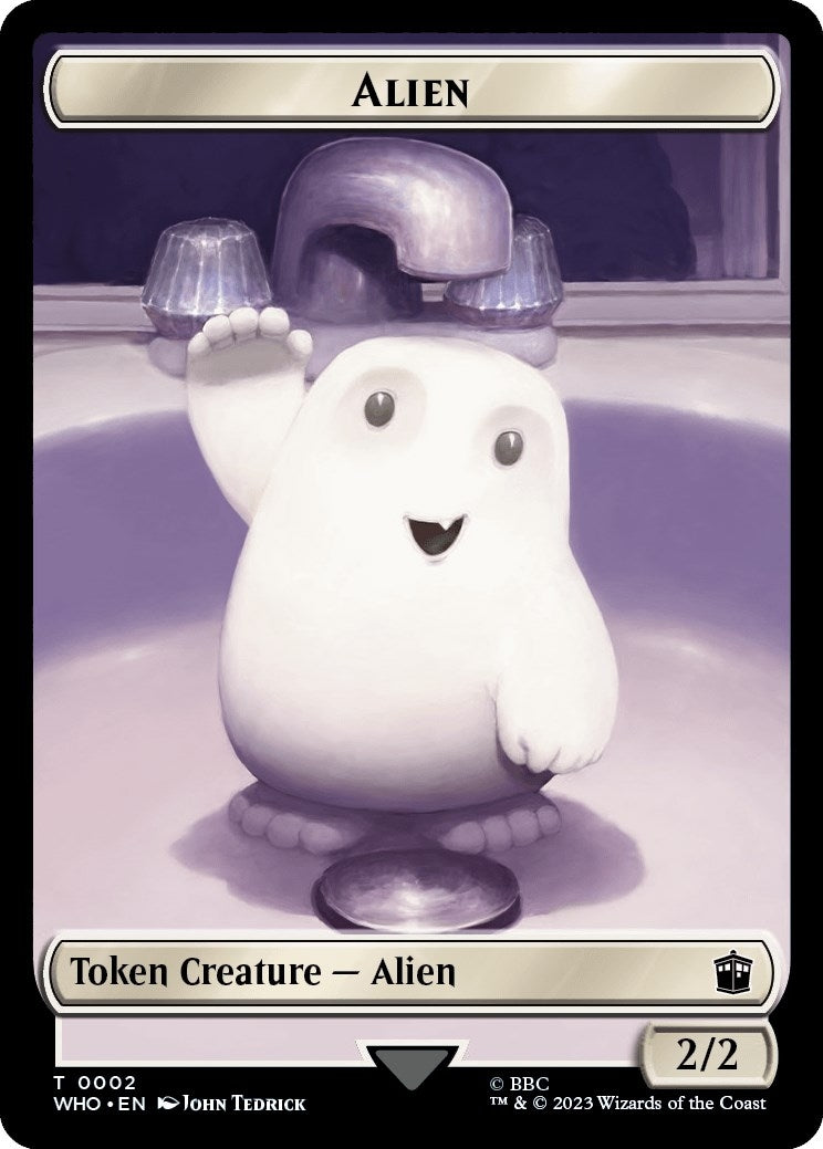 Image for Alien // Osgood, Operation Double Double-Sided Token (2 // 32) (WHO) - Magic: The Gathering