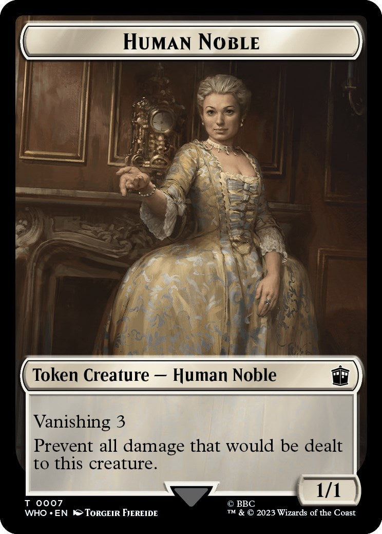 Image for Human Noble // Clue (0022) Double-Sided Token (7 // 22) - Magic: The Gathering