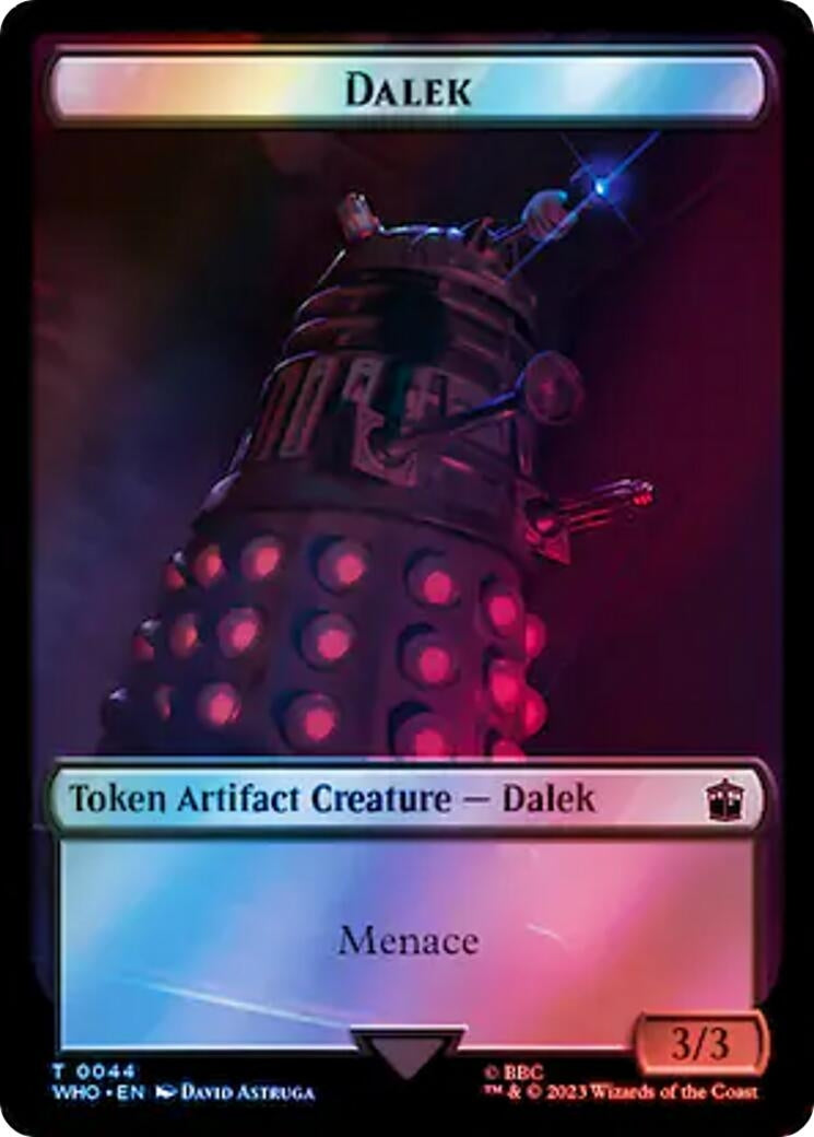 Image for Dalek // Food (0057) Double-Sided Token (Surge Foil) (44 // 57) - Magic: The Gathering