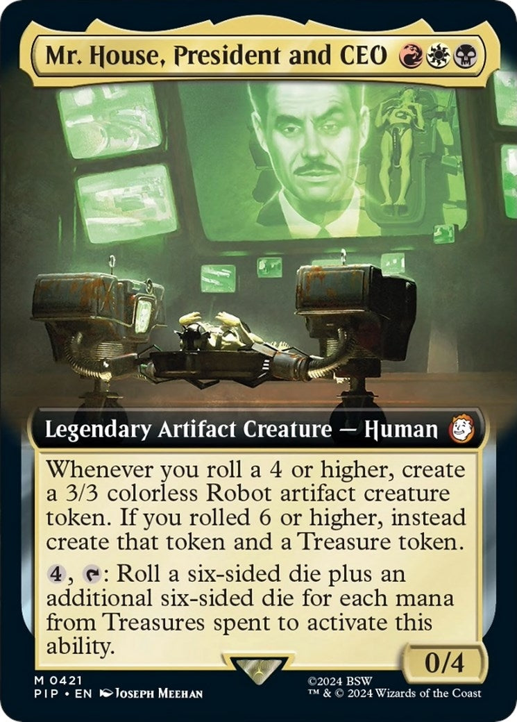 Image for Mr. House, President and CEO (Extended Art) (421) - Magic: The Gathering