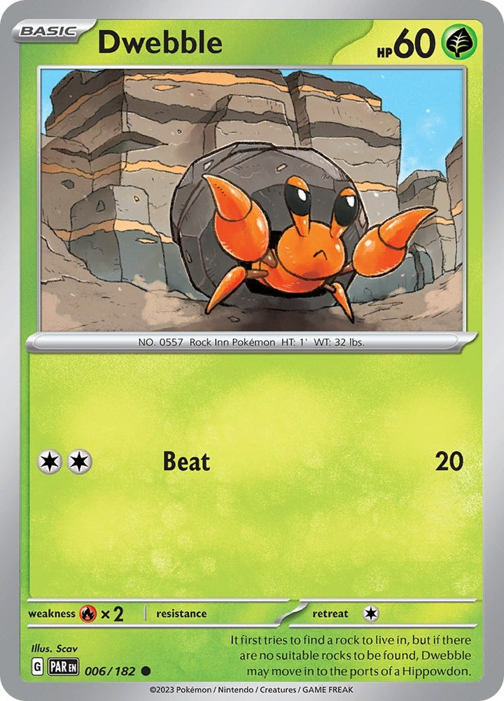Image for Dwebble (006/182) (PAR) - Pokemon