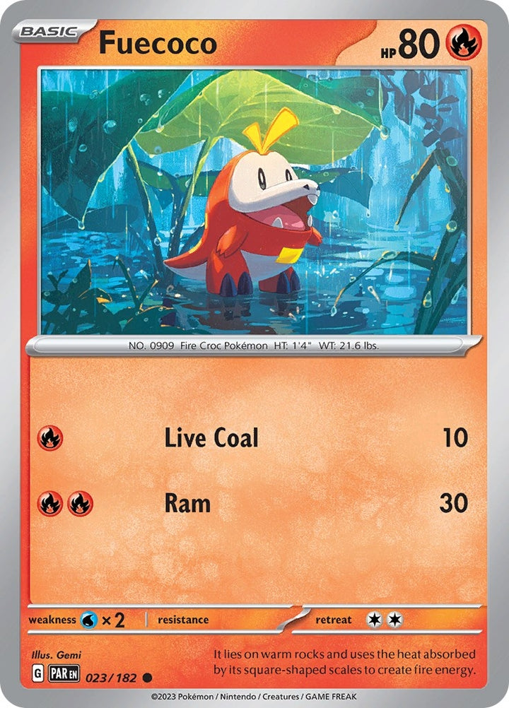 Image for Fuecoco (023/182) (PAR) - Pokemon