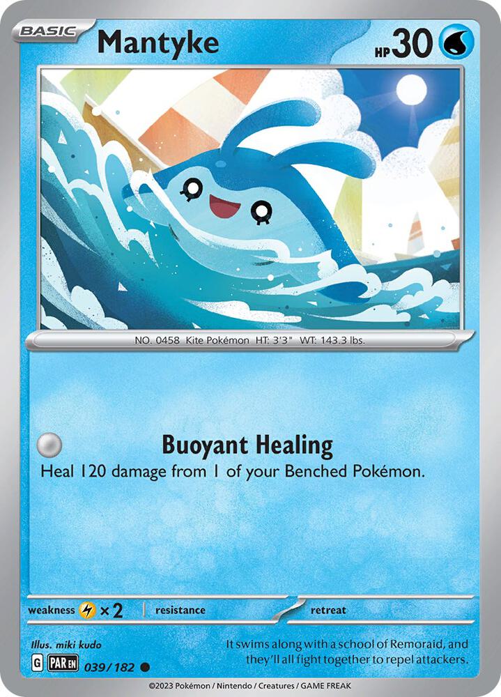 Image for Mantyke (039/182) (PAR) - Pokemon