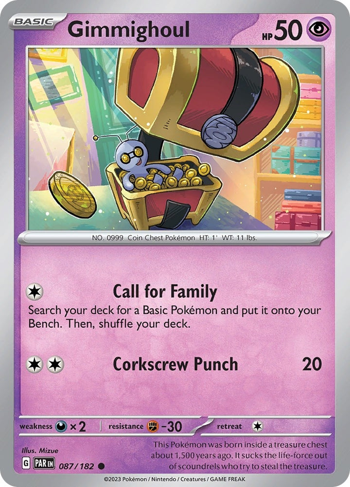 Image for Gimmighoul (087/182) (PAR) - Pokemon