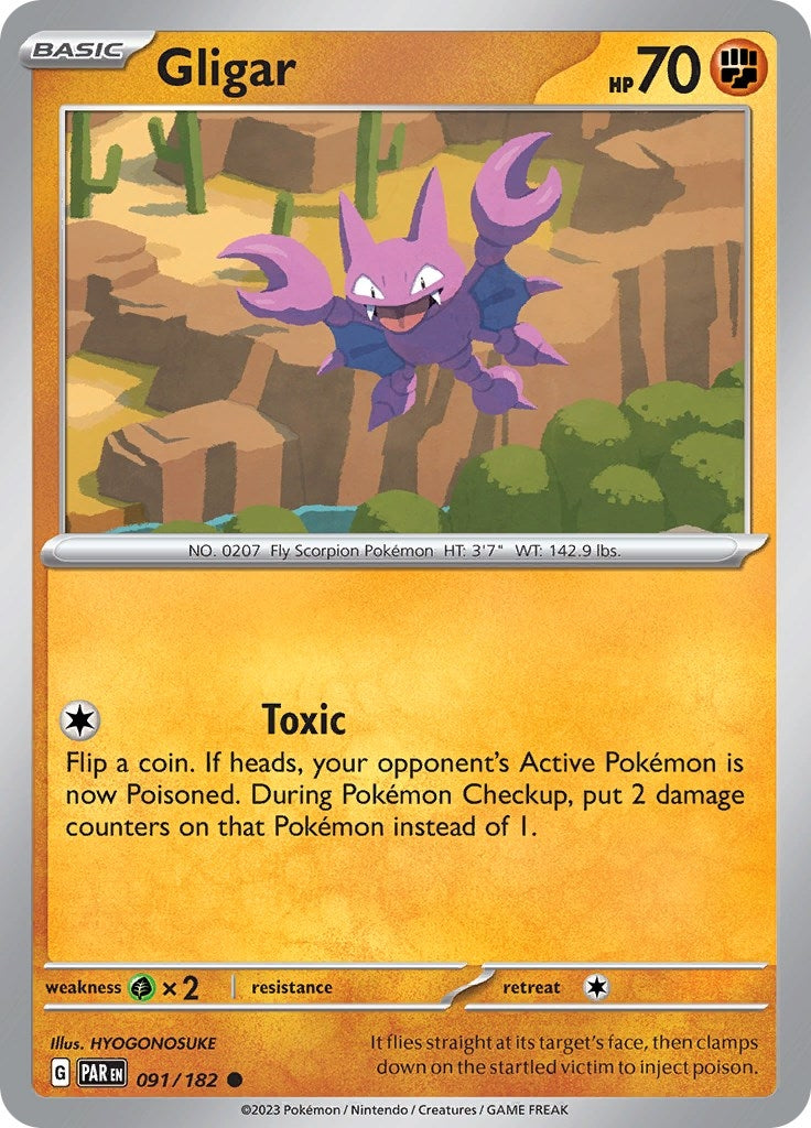 Image for Gligar (091/182) (PAR) - Pokemon