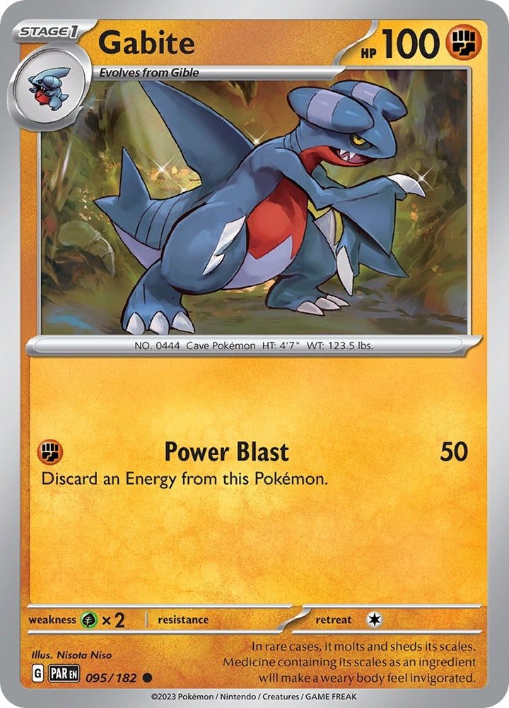 Image for Gabite (095/182) (PAR) - Pokemon