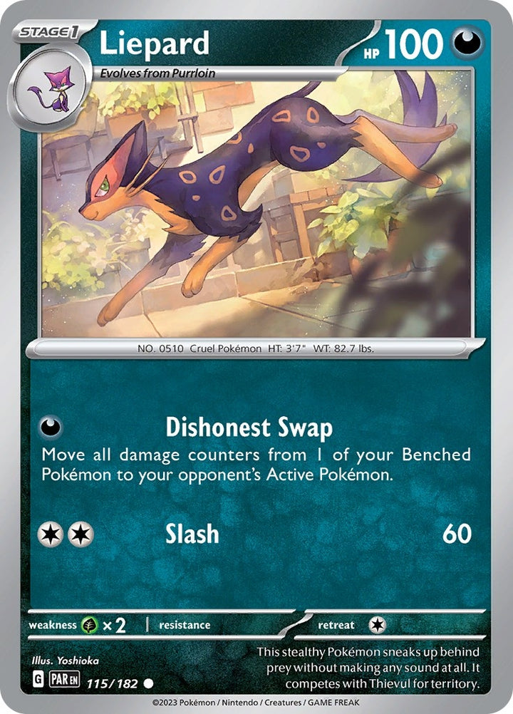 Image for Liepard (115/182) (PAR) - Pokemon