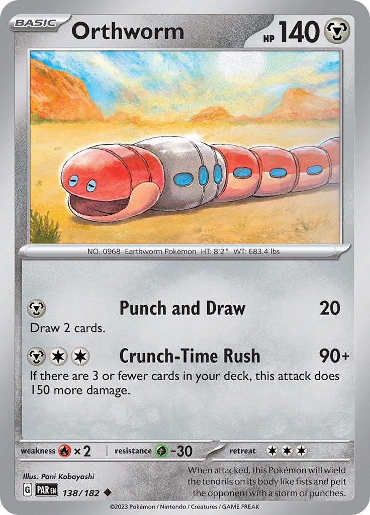 Image for Orthworm (138/182) (PAR) - Pokemon