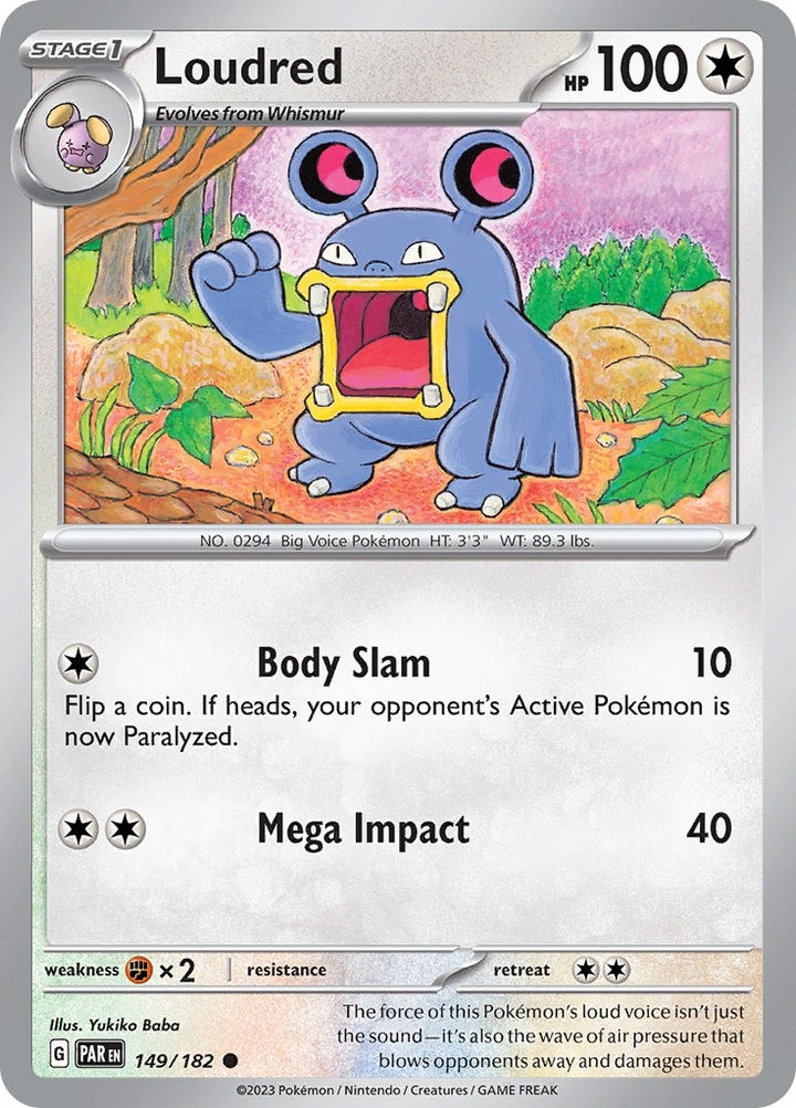 Image for Loudred (149/182) (PAR) - Pokemon