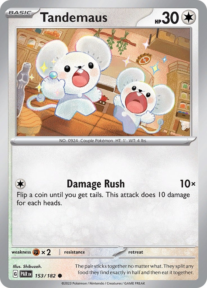 Image for Tandemaus (153/182) (PAR) - Pokemon