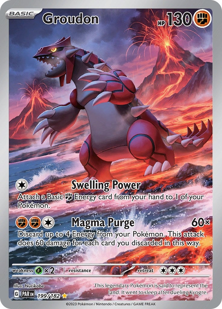 Image for Groudon (199/182) (PAR) - Pokemon