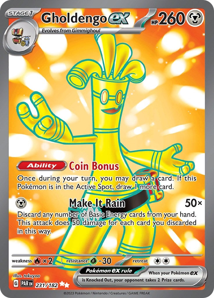 Image for Gholdengo ex (231/182) (PAR) - Pokemon