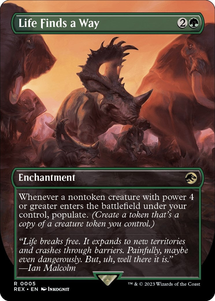 Image for Life Finds a Way (Borderless) (5) - Magic: The Gathering