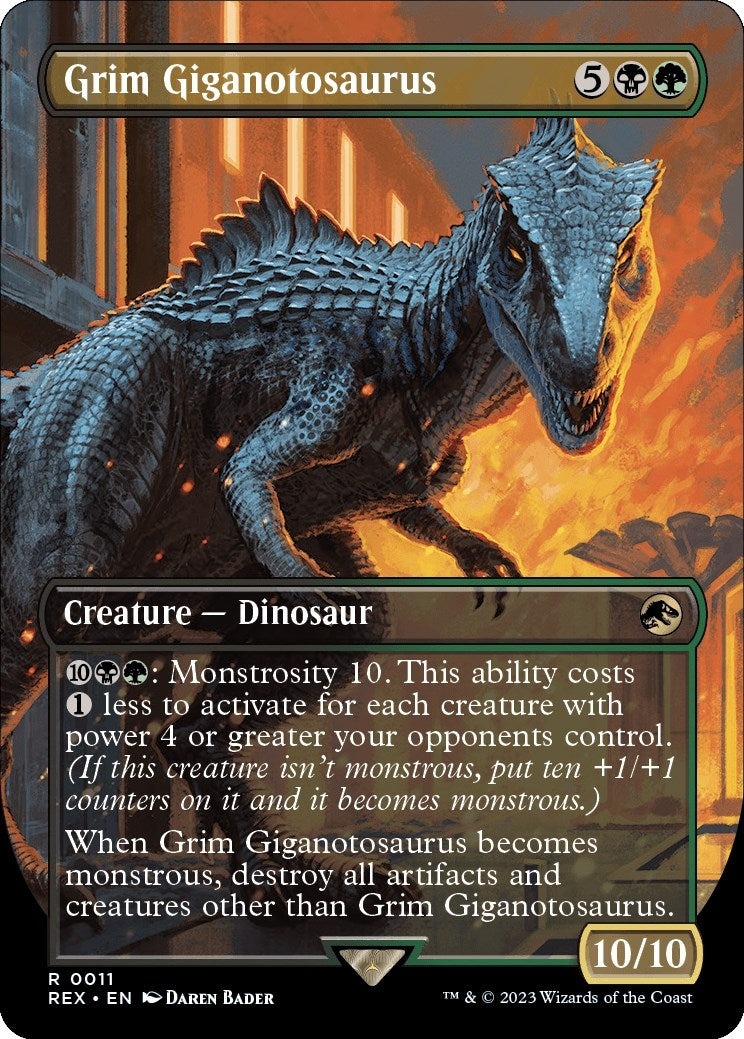 Image for Grim Giganotosaurus (Borderless) (11) - Magic: The Gathering