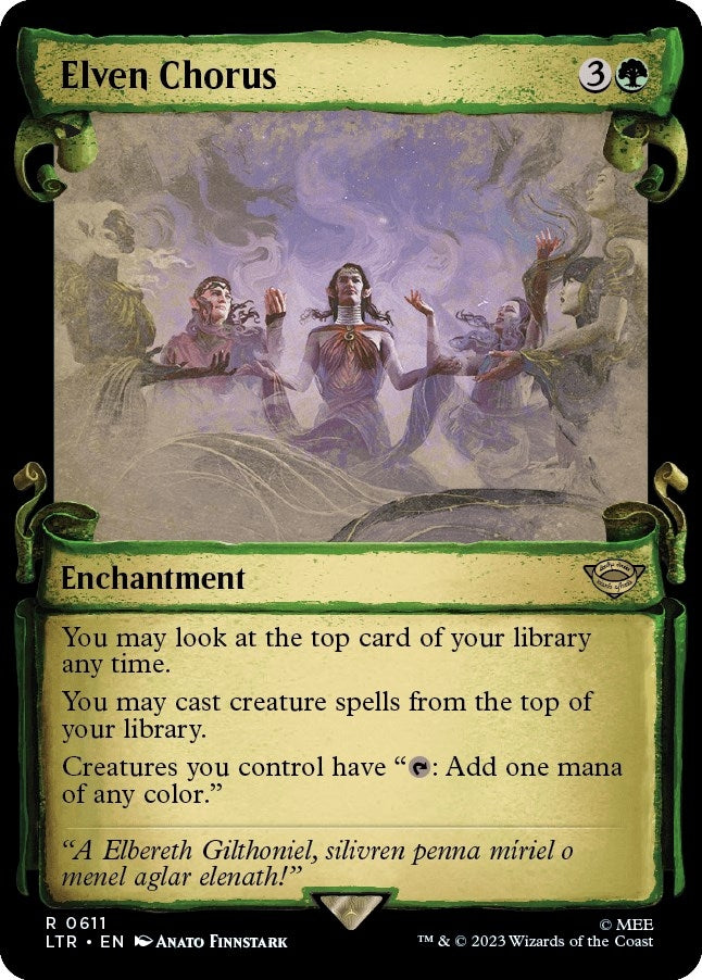 Image for Elven Chorus (Showcase Scrolls) (611) - Magic: The Gathering