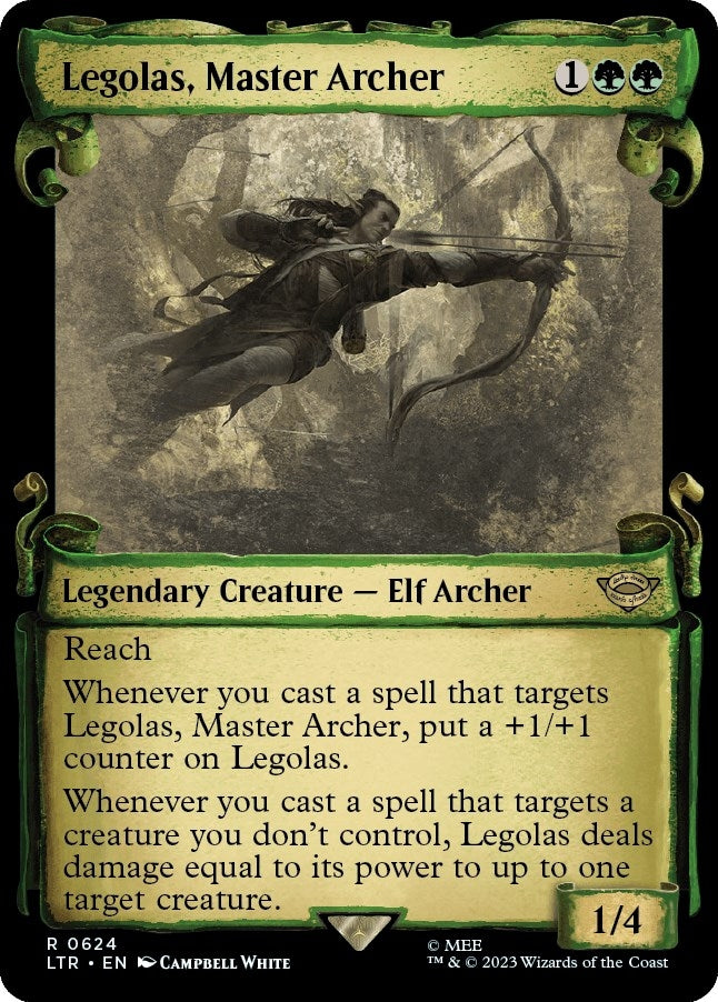 Image for Legolas, Master Archer (Showcase Scrolls) (624) - Magic: The Gathering