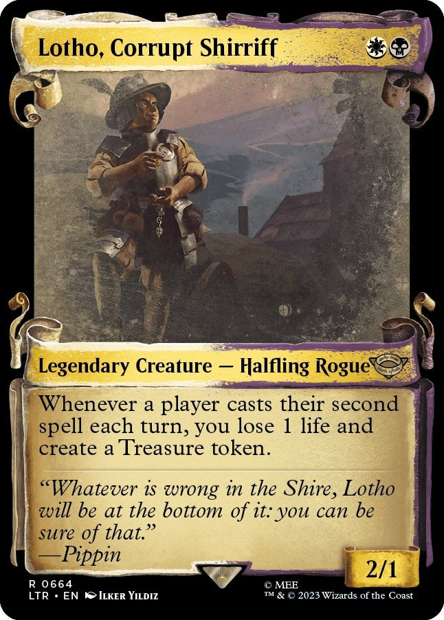 Image for Lotho, Corrupt Shirriff (Showcase Scrolls) (664) - Magic: The Gathering