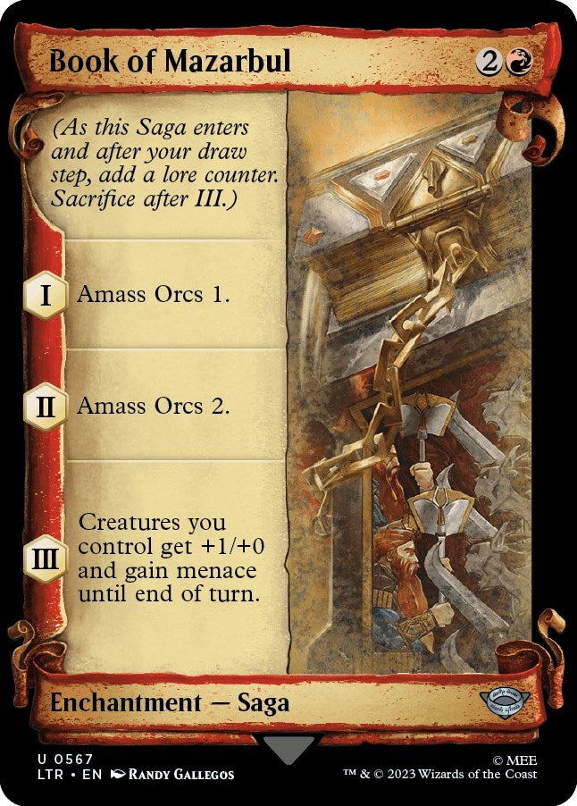 Image for Book of Mazarbul (Showcase Scrolls) (567) - Magic: The Gathering