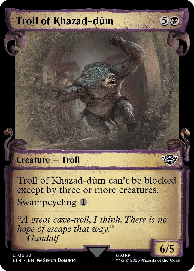 Image for Troll of Khazad-dum (Showcase Scrolls) (562) - Magic: The Gathering