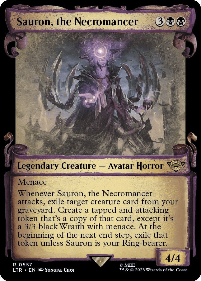 Image for Sauron, the Necromancer (Showcase Scrolls) (557) - Magic: The Gathering