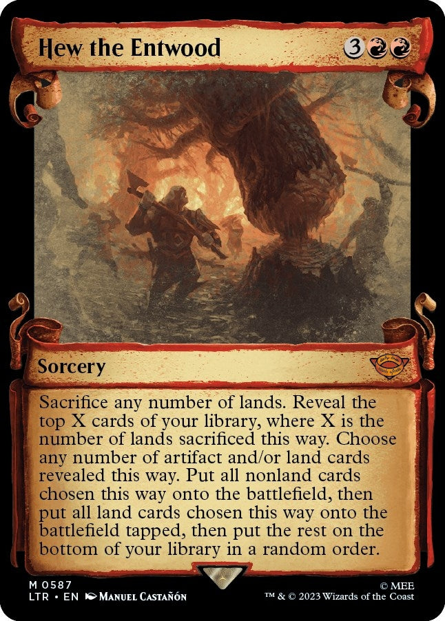 Image for Hew the Entwood (Showcase Scrolls) (587) - Magic: The Gathering