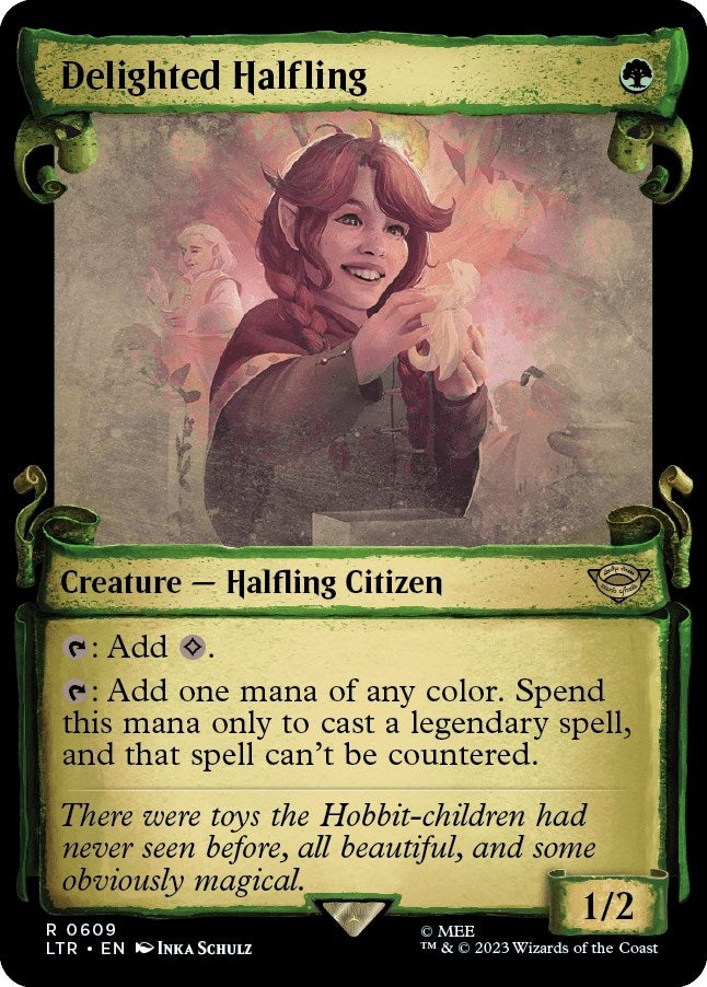 Image for Delighted Halfling (Showcase Scrolls) (609) - Magic: The Gathering