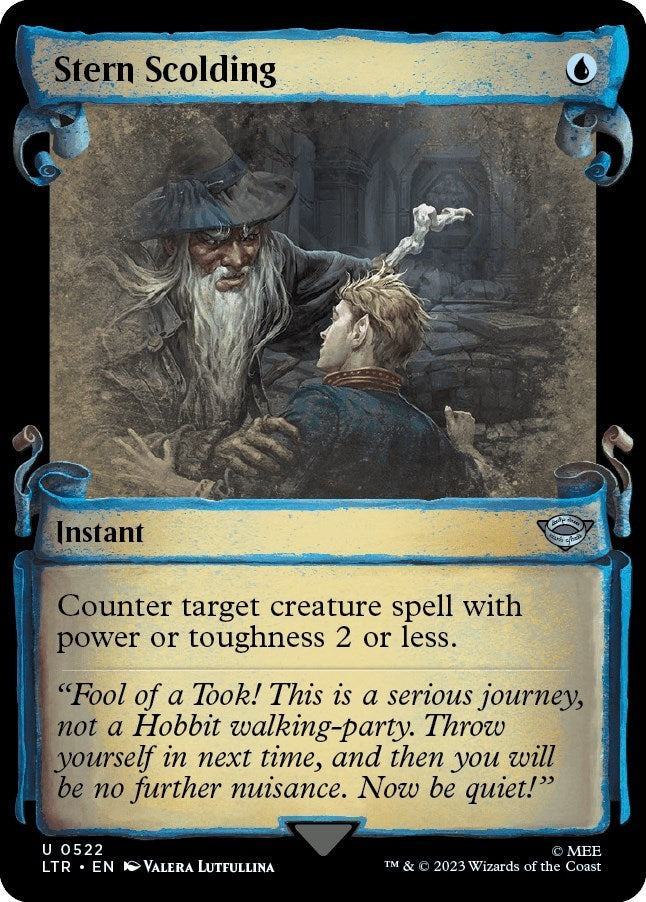 Image for Stern Scolding (Showcase Scrolls) (522) - Magic: The Gathering