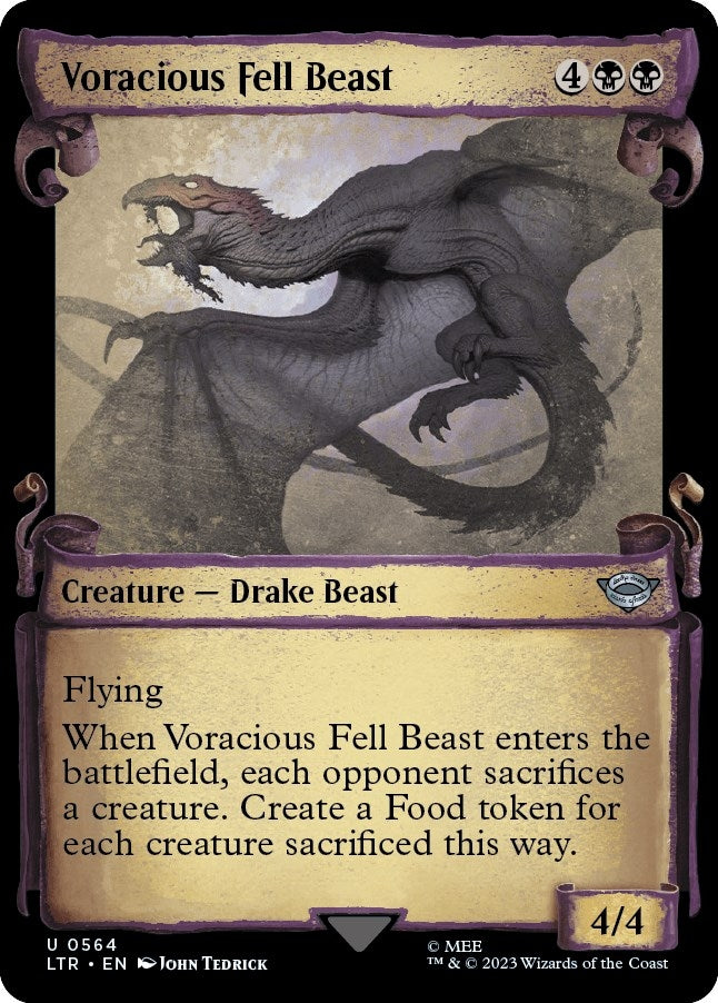 Image for Voracious Fell Beast (Showcase Scrolls) (564) - Magic: The Gathering