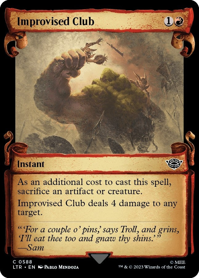 Image for Improvised Club (Showcase Scrolls) (588) - Magic: The Gathering