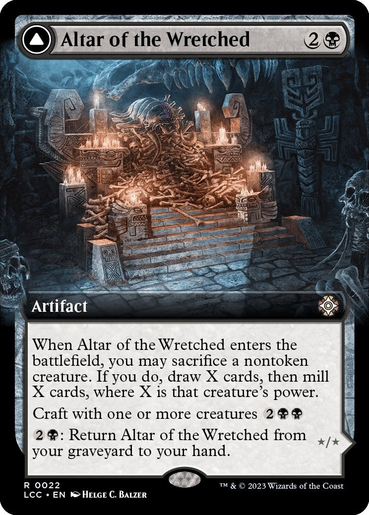 Image for Altar of the Wretched (Extended Art) (22) (LCC) - Magic: The Gathering