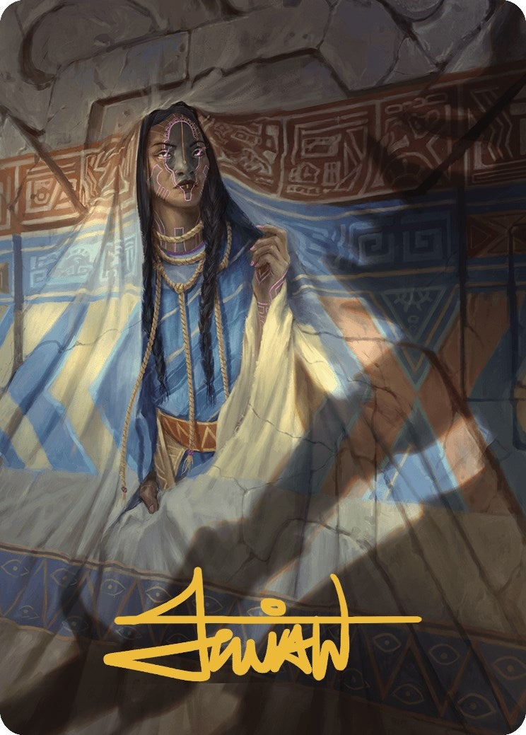 Image for Whispersilk Cloak Art Card (Gold-Stamped Signature) (80) - Magic: The Gathering
