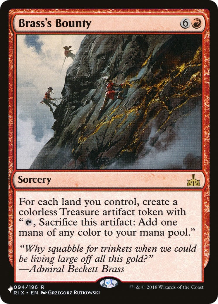 Image for Brass's Bounty (094/196) - Magic: The Gathering