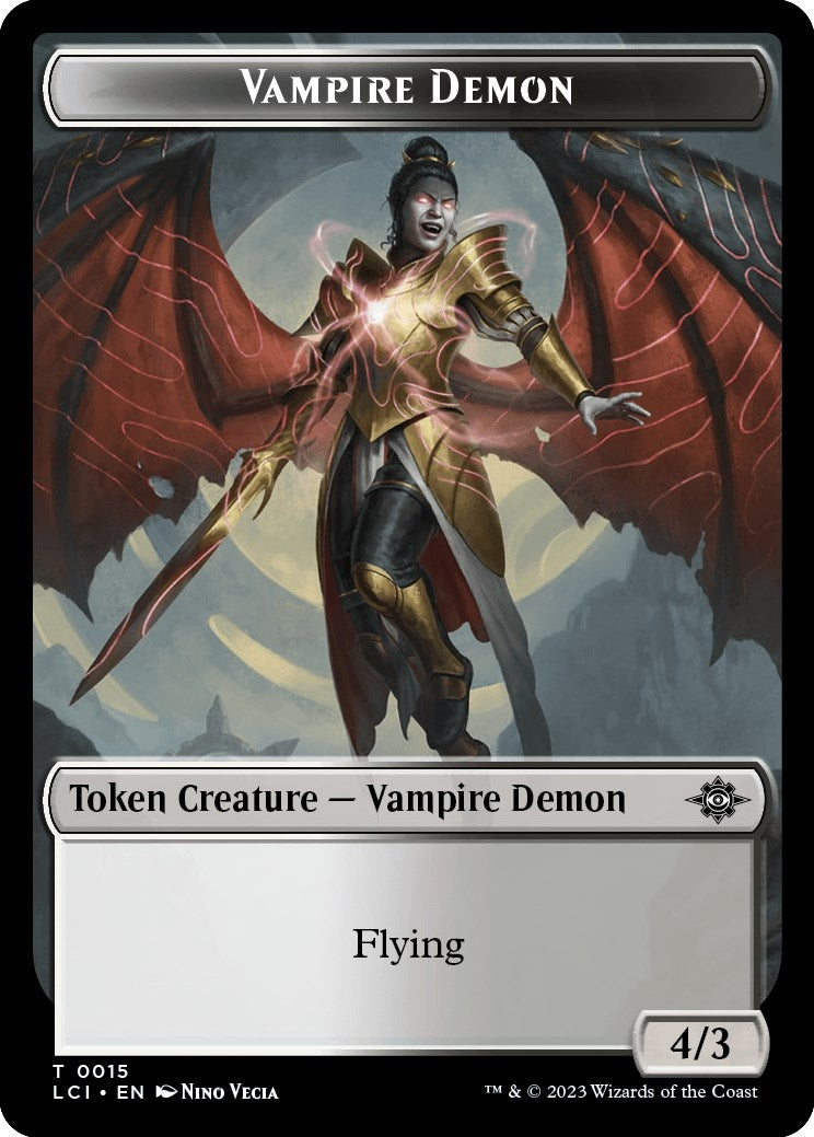 Image for Vampire Demon Token (15) - Magic: The Gathering