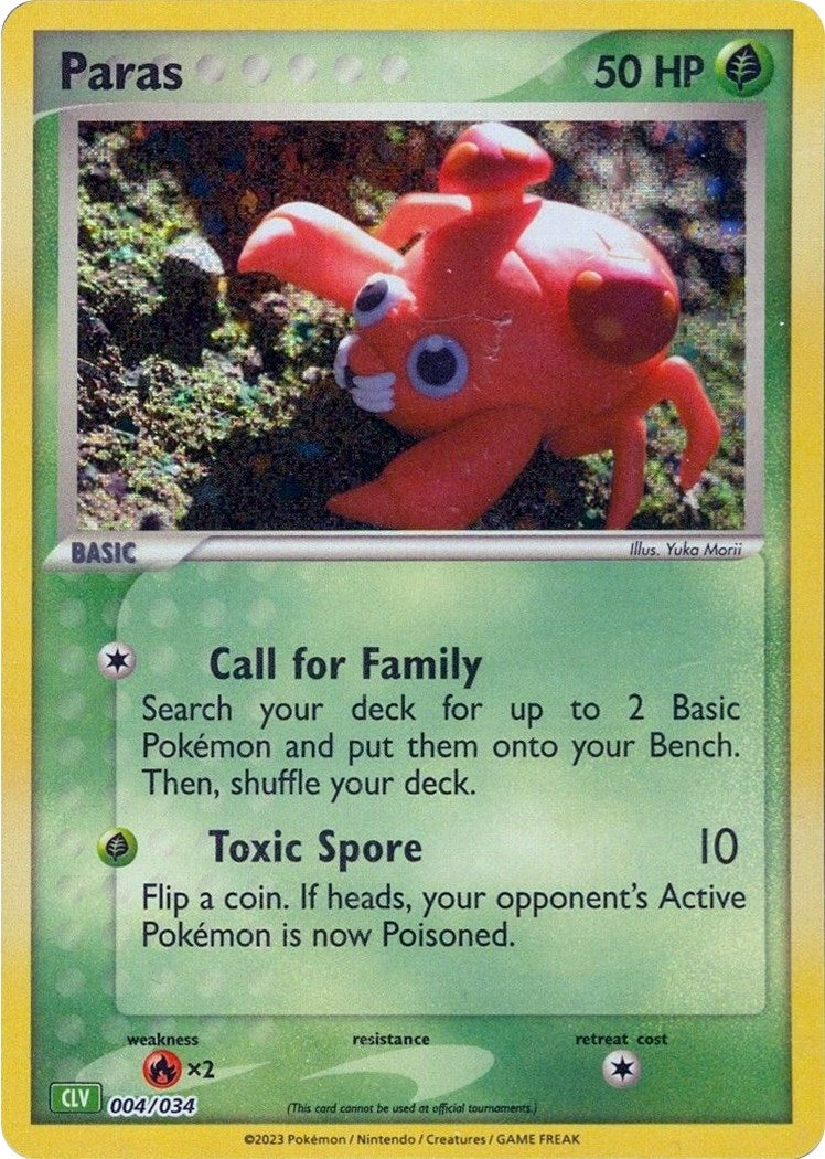 Image for Paras (004/034) (CL) - Pokemon