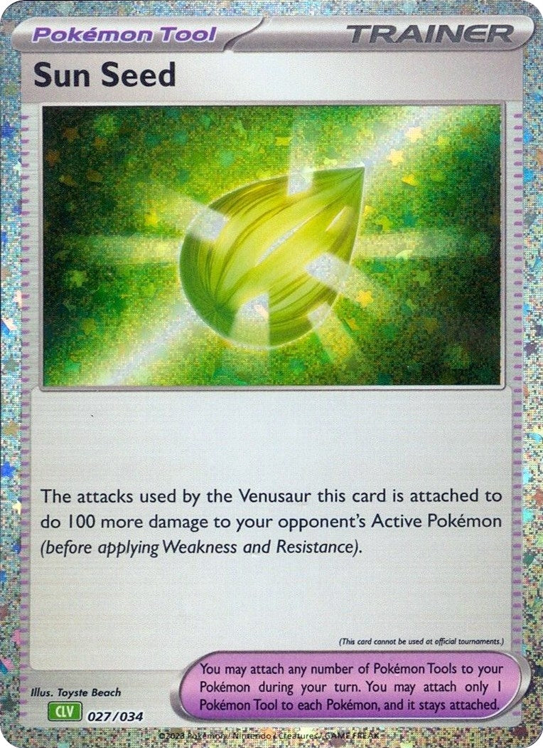 Image for Sun Seed (027/034) (CL) - Pokemon