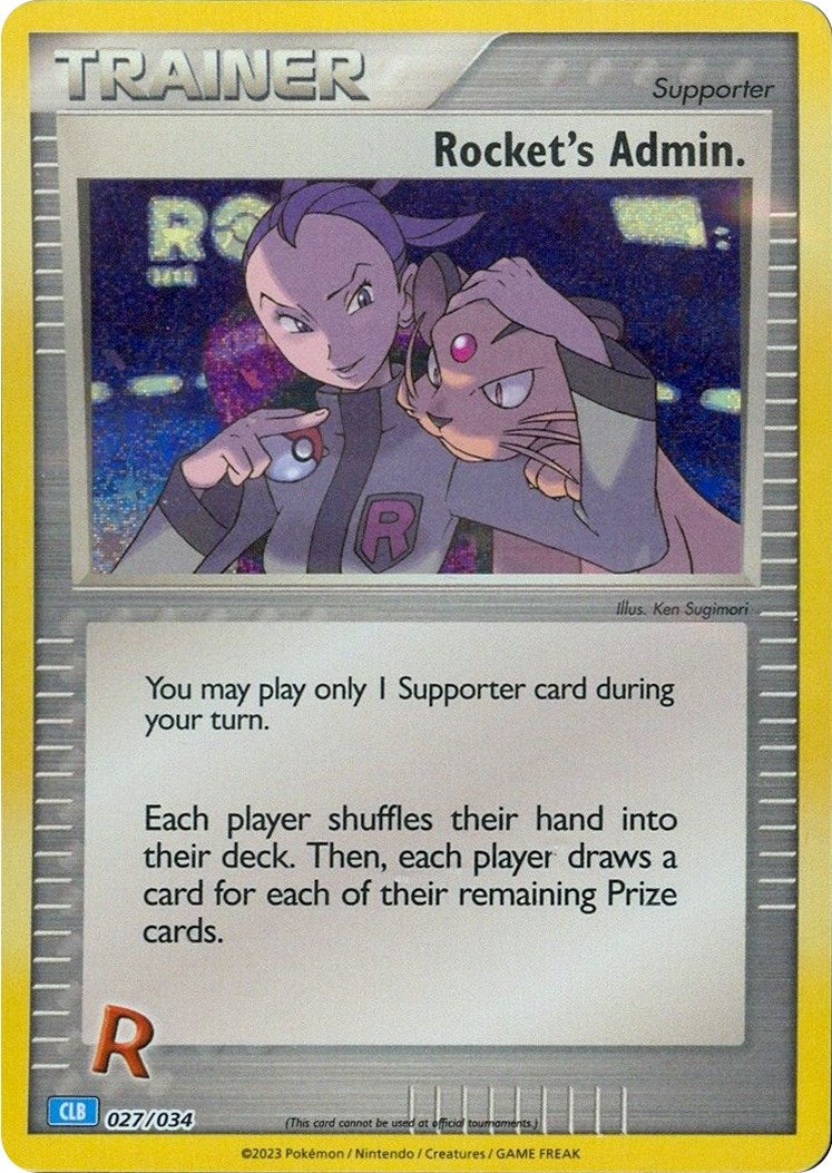 Image for Rocket's Admin. (CLB) (027/034) (CL) - Pokemon