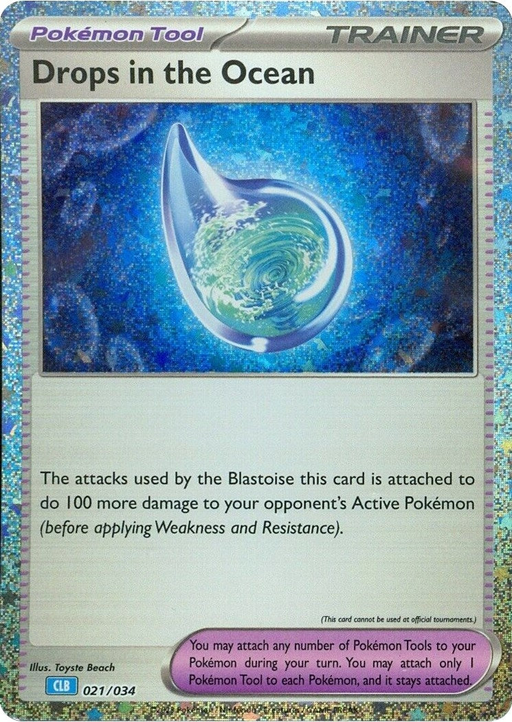 Image for Drops in the Ocean (021/034) (CL) - Pokemon