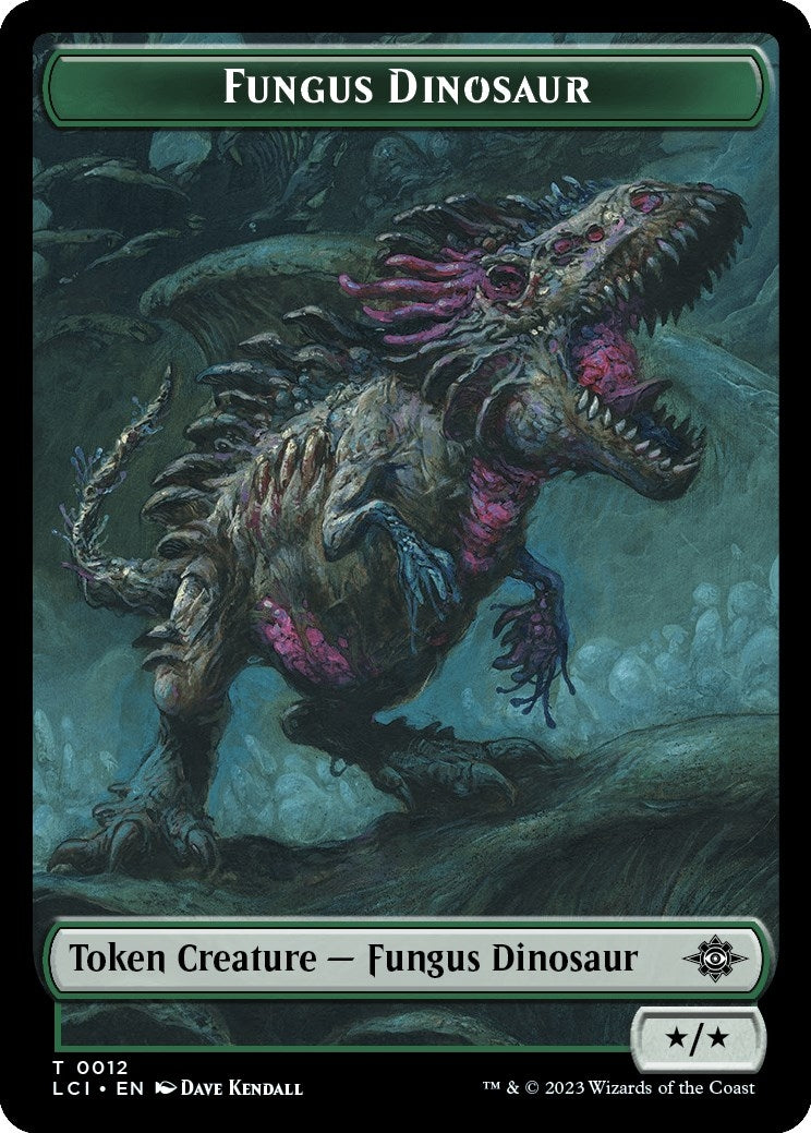 Image for Fungus Dinosaur // Skeleton Pirate Double-Sided Token (12 // 8) - Magic: The Gathering