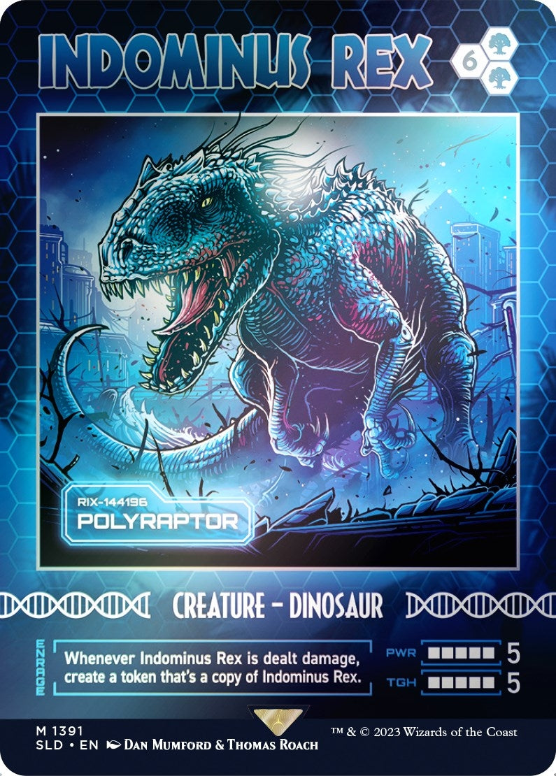 Image for Indominus Rex - Polyraptor (Rainbow Foil) (1391) - Magic: The Gathering