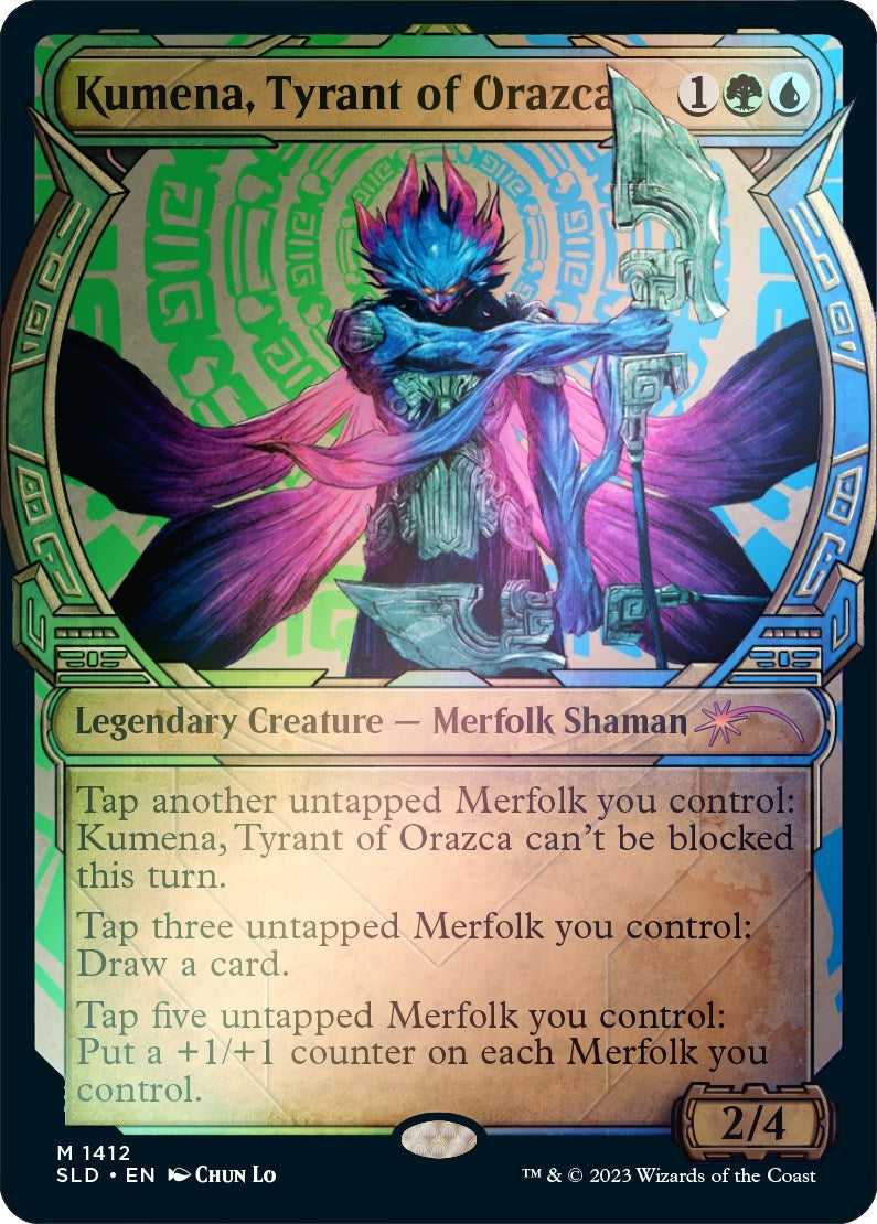 Image for Kumena, Tyrant of Orazca (Rainbow Foil) (1412) - Magic: The Gathering