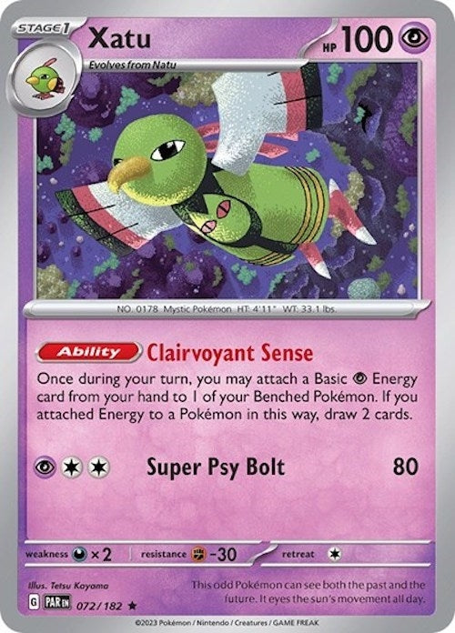 Image for Xatu - 072/182 (Non-Holo) (072/182) (PR) - Pokemon