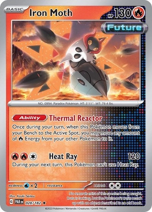 Image for Iron Moth - 028/182 (Non-Holo) (028/182) (PR) - Pokemon