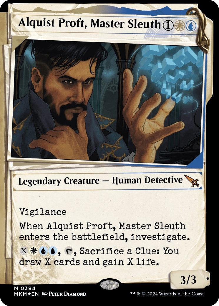 Image for Alquist Proft, Master Sleuth (Showcase) (Invisible Ink) (384) (MKM) - Magic: The Gathering